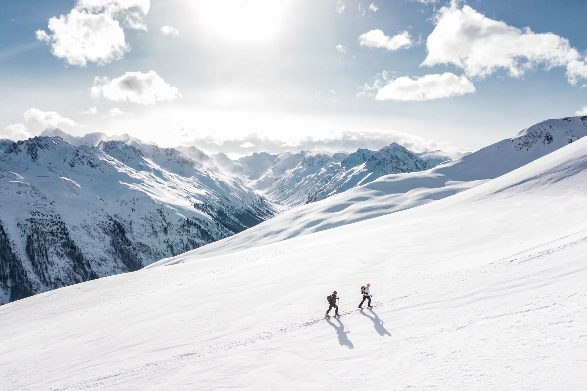 Skitour in den Bergen